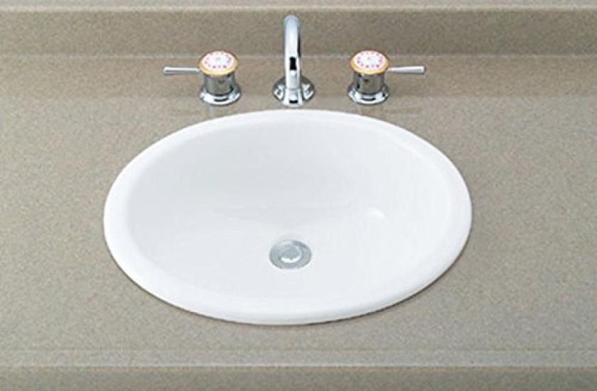 

LIXIL INAX Врезная овальная раковина Чисто белый YL-2292/BW1