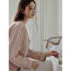 Lunaluz Women S Cotton Long Sleeve Collar daiSy pajamaS 2c 