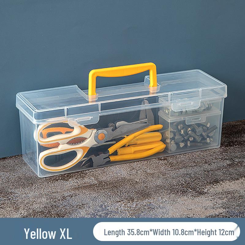 

Прозрачный длинный узкий ящик для хранения паяльника и инструментов