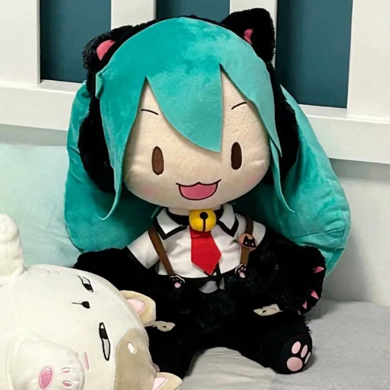 Anime Miku Fufu Plush Toys Kitty Collection Miku Stuffed Dolls Hobbies Collect Toys Kawaii Room Decor Kids Birthday Gifts