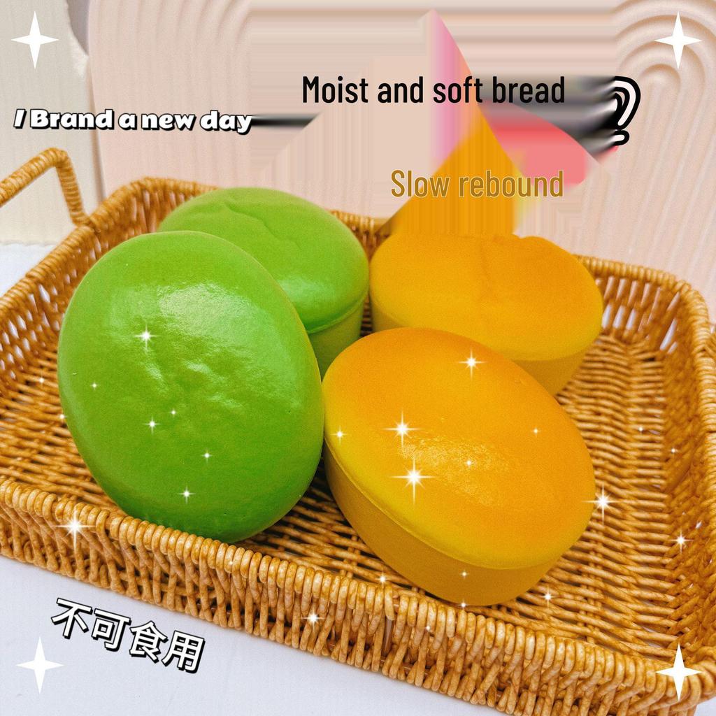 Japanese Squishy Food Stress Ball Pack: Toast, Cheese, Tofu