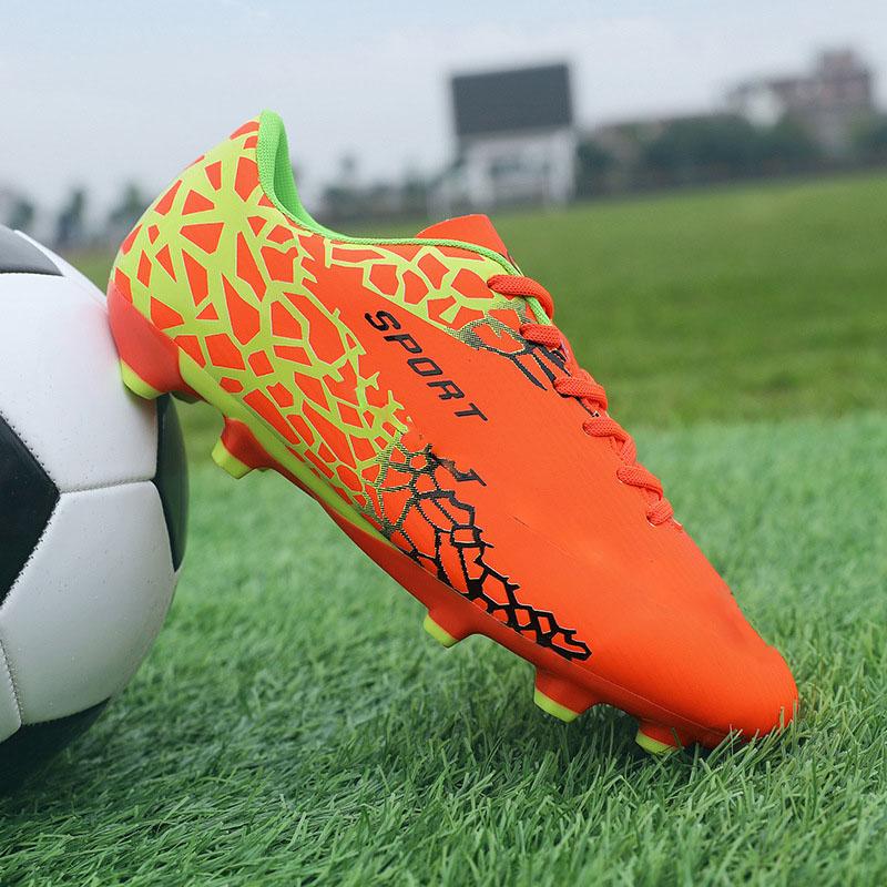 

Профессиональный производитель обуви на заказ Создайте свой собственный логотип Мужские футбольные бутсы Удобные шипы Бутсы Спортивная футбольная обувь для мужчин 41 оранжевый