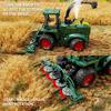 Non-Toxic 1162Pcs Straw Harvester Building Blocks Toys Model Harvester Assemble Puzzle Bricks Toy Sets For Kid Desktop Ornament Gifts