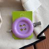 Y2K Extra Large Button Side Hair Clip Cute Retro Duckbill Bangs Side Barrettes Hair Accessory For Girls Daily Party Photo Decor