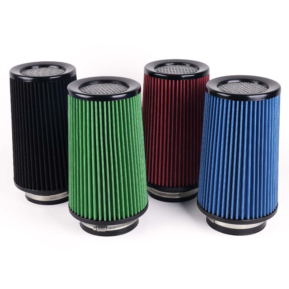 RASTP-3" 3.5" 4" Race Car High Flow Cold Air Intake Air Filter Three Sizes Conical Washable Air Filters 10.6" Tall OFI141