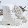 TUINANLE Thickened Snow Boots Antiskid Casual Winter Cotton Shoes Plush Warm Women's Short Boots Outdoor Work Shoes