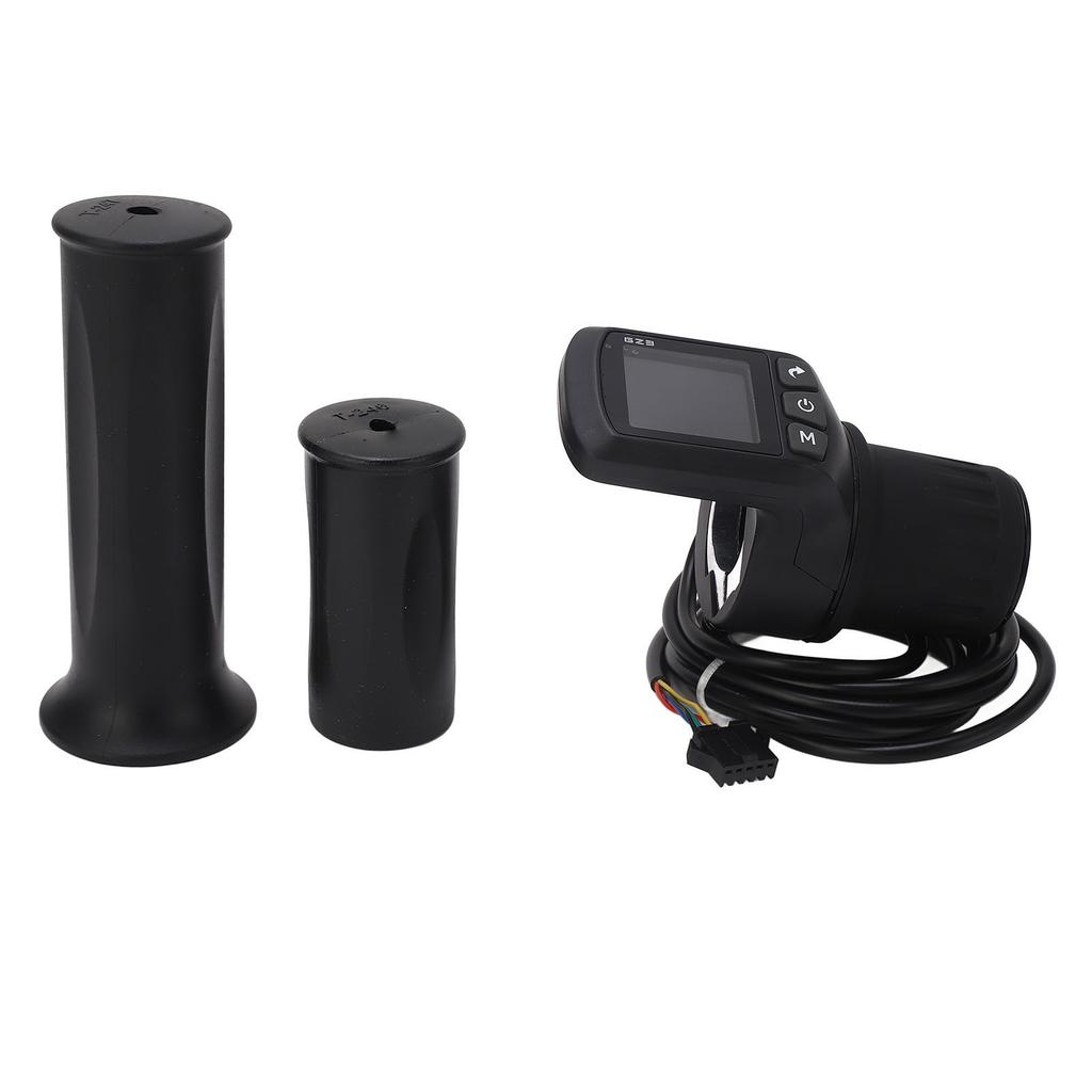 Electric Bike Meter Kit ABS LCD Display Panel Half Handle Grip and 5P Common Wire 24V 36V 48V 60V