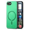 Custodia posteriore in pelle per iPhone 16e Compatibile con MagSafe Cover per telefono con tocco vellutato