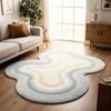 Irregular Shape Carpets for Living Room Fluffy Soft Lounge Dopamine Floor Mat Large Area Bedroom Decor Carpet Thickend Plush Rug