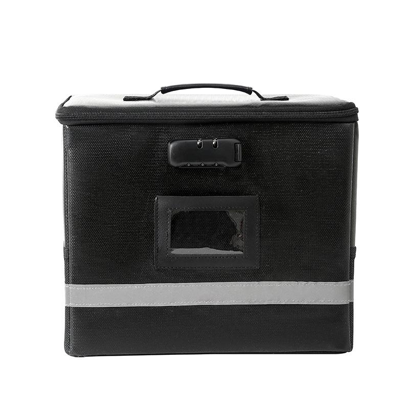 High-Capacity Fireproof Document Box with Lock Protection 2158₽