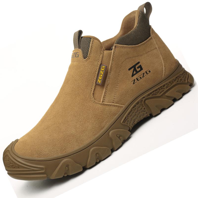 Plus Size 48 Anti Scald Welding Shoes Work Boots Men Anti-smash Anti-puncture Safety Shoes Indestructible Men Protective Shoes