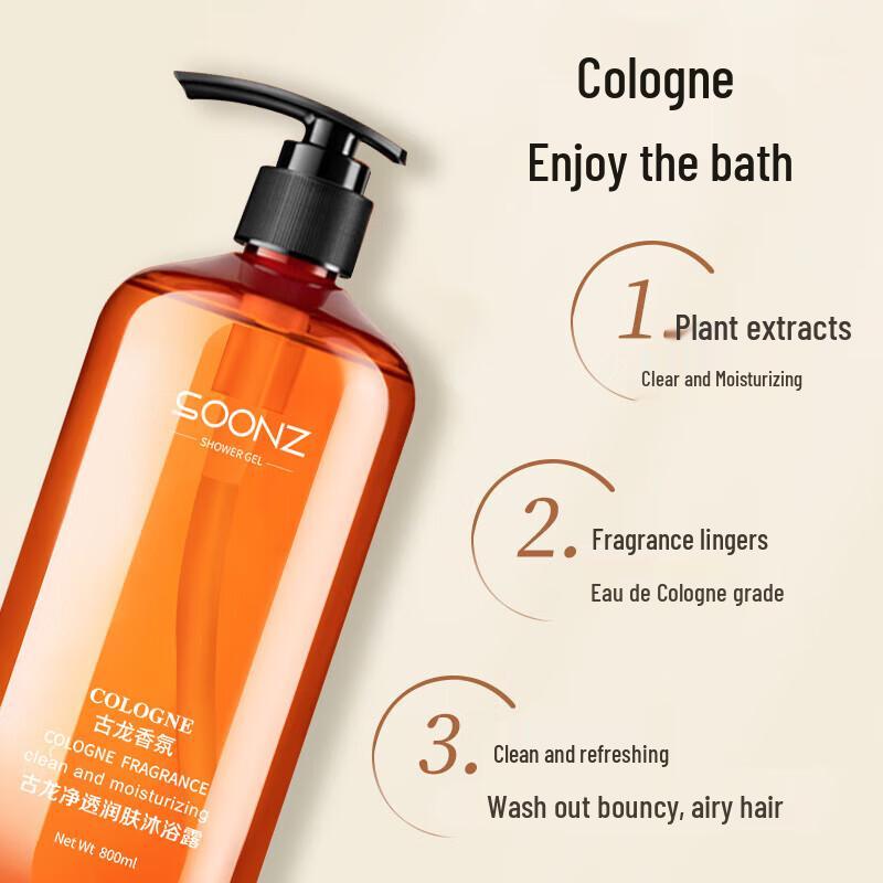 Cologne Scented Shower Gel