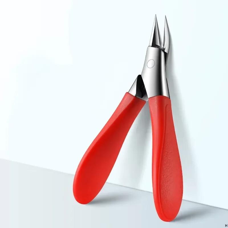 

Nail Scissors Household Manicure Tools New Anti-Splash Nail Clippers Large Thick Hard Special Nail Clippers Pedicure Tools красный