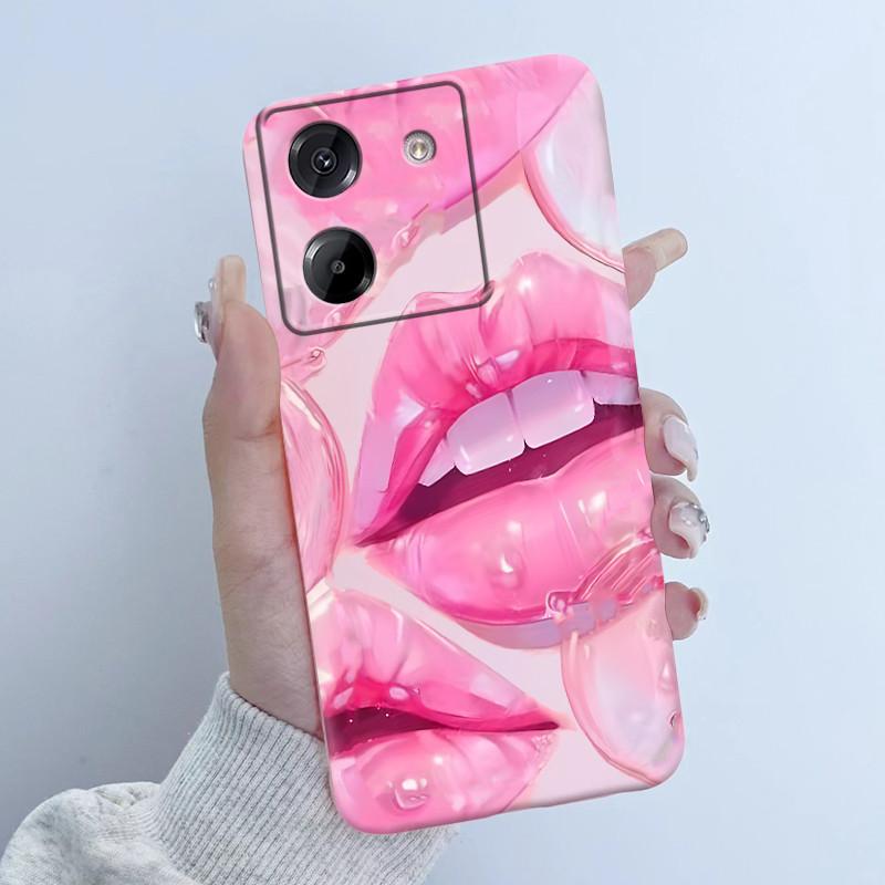 For Xiaomi Poco M7 Pro 5G Phone Case Fashion Flower Girl Design Soft Silicone TPU Back Housing for Poco M 7 Pro M7Pro 5g Covers
