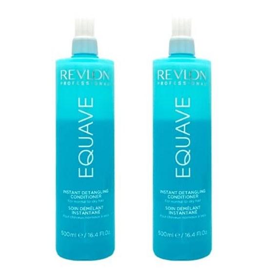 Revlon Equave Двухфазный Гидро-Питательный Распутывающий Кондиционер 500 мл Набор из 2 шт. Несмываемый уход