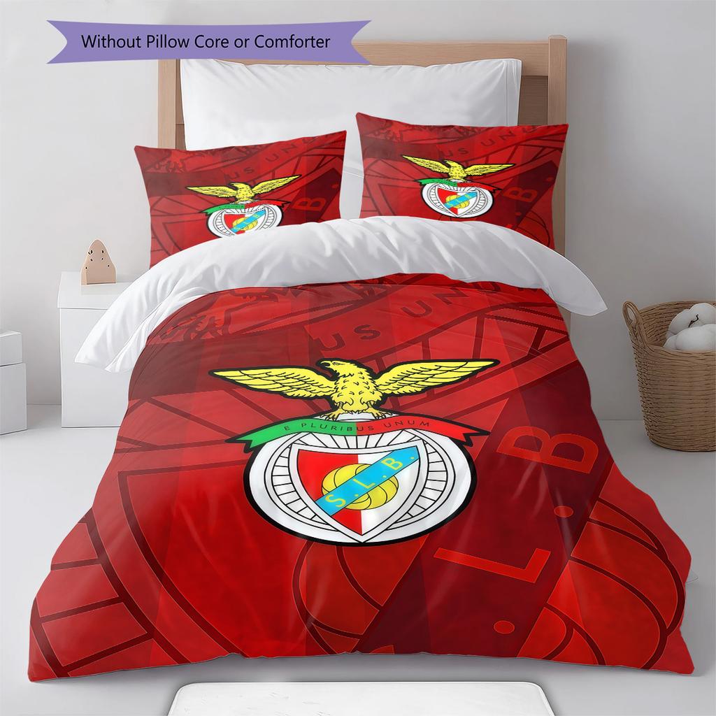S.L. Set Copripiumino Trapuntato Benfica Copripiumino Federa Decorazione per la Casa Regalo di Compleanno (1 * copripiumino + 2 * federa, senza nucleo)