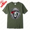 Time of Gaza Lion Keffiyeh T-Shirt Retro Unisex Streetwear Tees High Quality Cotton Casual Wear O-neck Men Woman Camisetas Tops