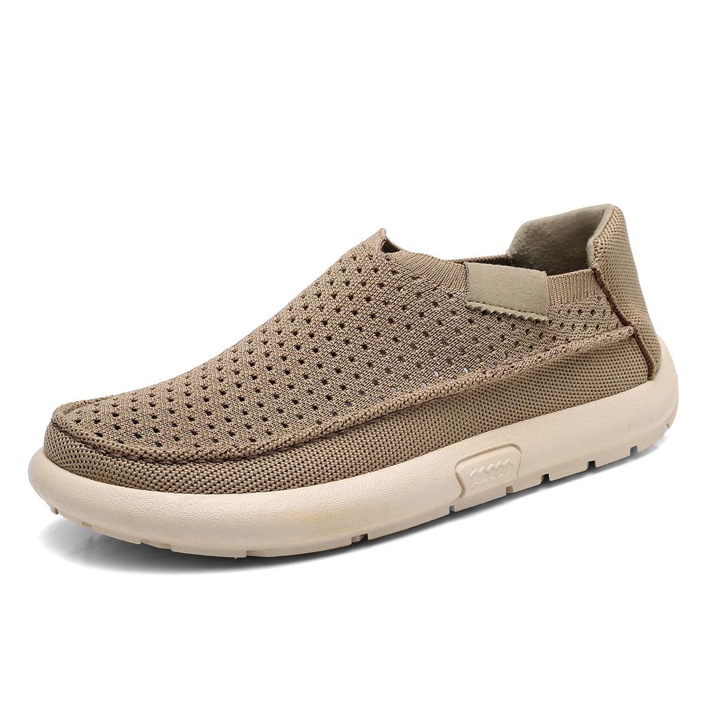 New Lightweight Men's Casual Sports Sneakers - One-piece Lazy Shoes