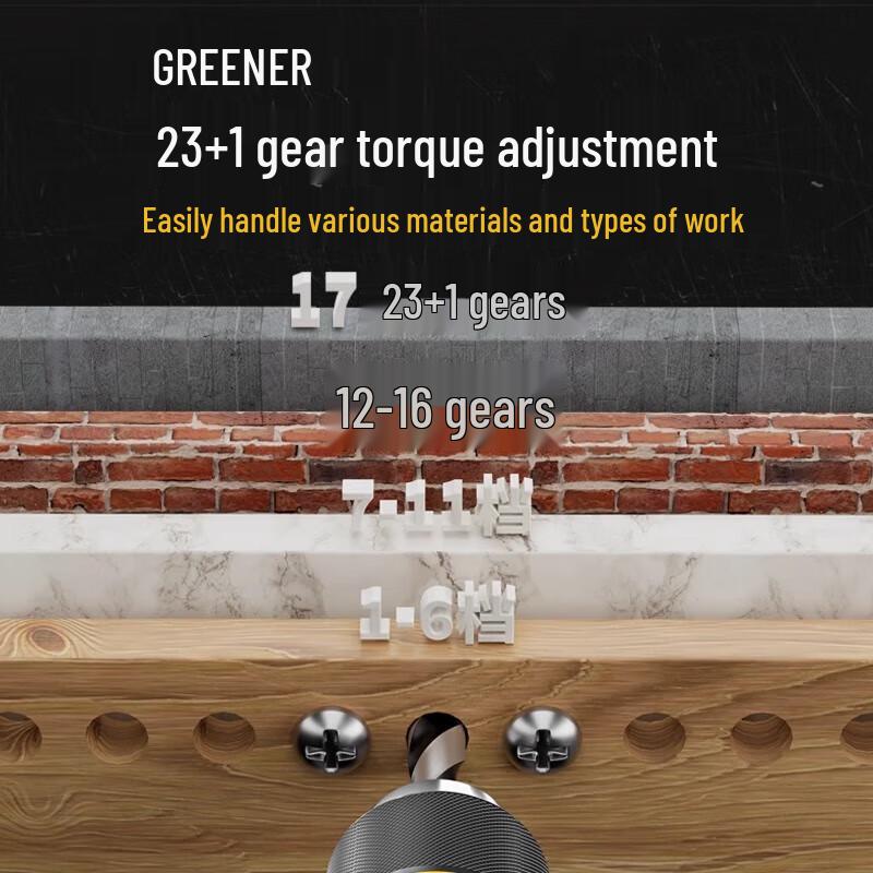 Green Forest 21V Brushless Impact Cordless Drill CN plug (adapter included)