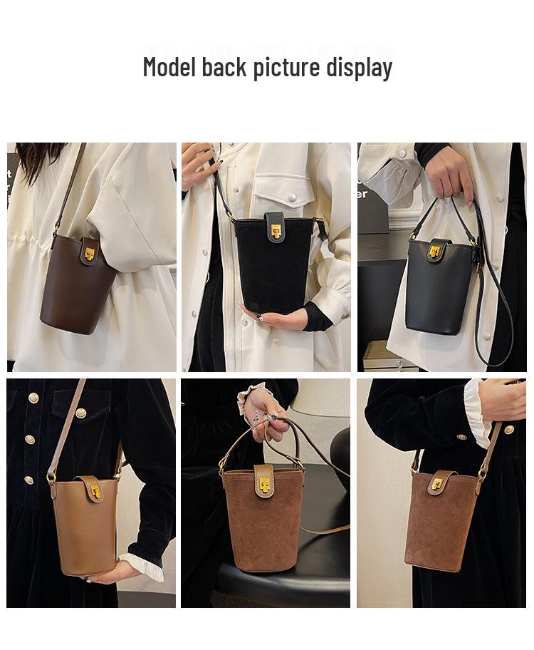 Damska Retro Matowa Torba Listonoszka - Casualowa Torba na Ramię Jesień/Zima