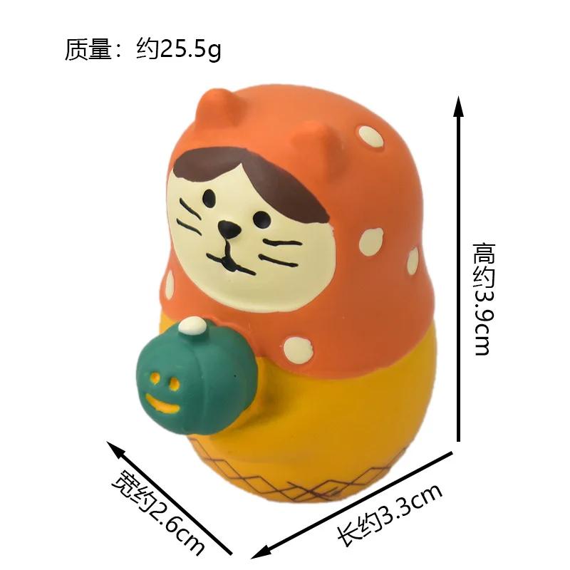 New!Japan Zakka 2025 Halloween Japan Decor Bookshelf Decoration Collectible Home Decor Resin Craft Ornaments Scene Decoration