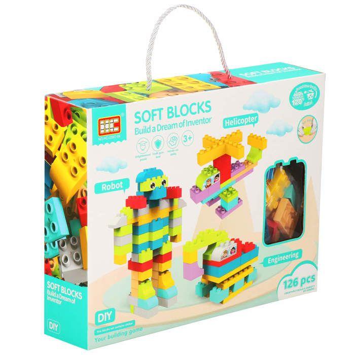 Blocs de construction - SPRINGOS - 2025 - 126 pièces - Plastique souple - Multicolore