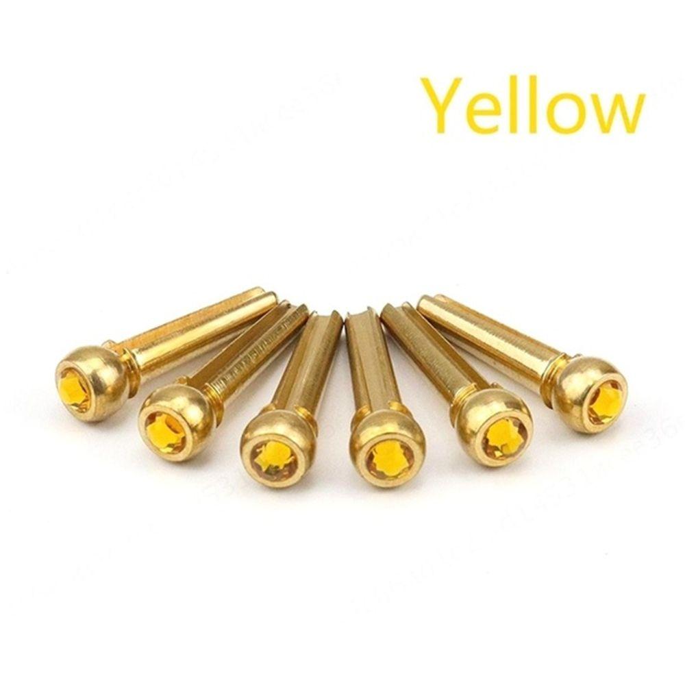 Colorful Metal Musical Brass Guitar Strings Fixed Cone String Pins Bridge Pins String Nails