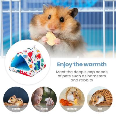 Hamster Warmes Bett Weiches Kleintier Nest Habitat Dekor Hamster Winter Warmes Haus Bett Zum Schlafen Verstecken Kuscheln Klettern Zwerg