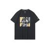 Li Ning T Shirts Men's Black Crew Neck Moderate Straight Fit AHSQ527-1