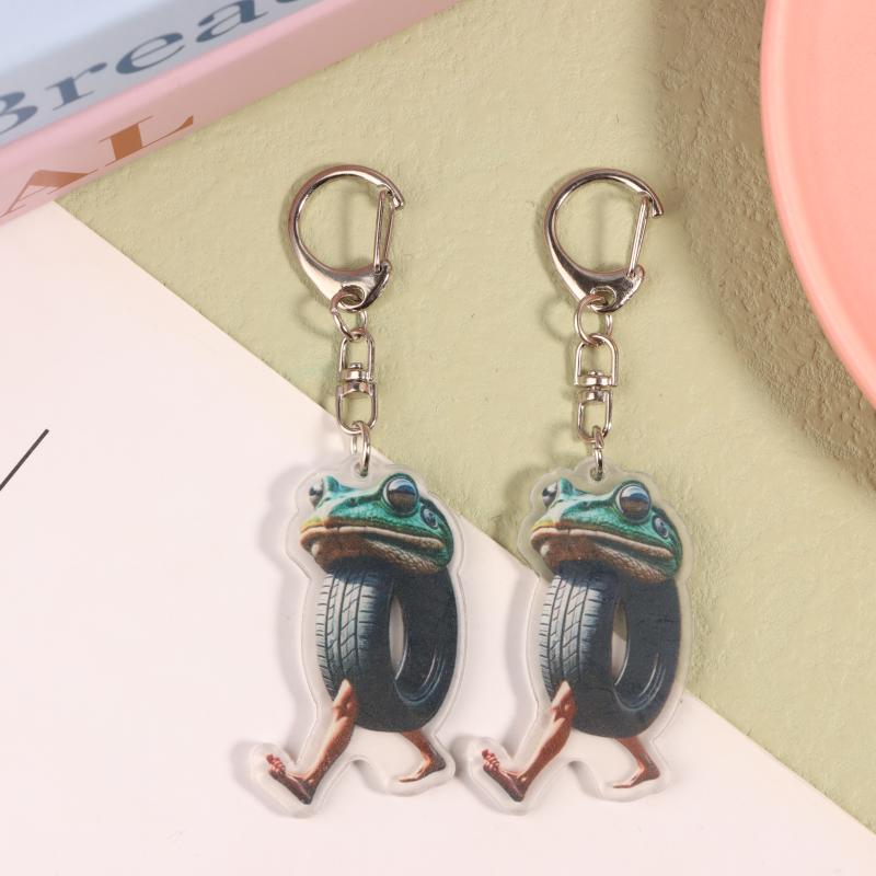 

2 шт. Смішні італійські тварини з ментальним розладом акрилові брелоки-кільця для аксесуарів, підвіска для сумки, брелок для ключів, ювелірні вироби, подарунки для фанатів, любовні подарунки