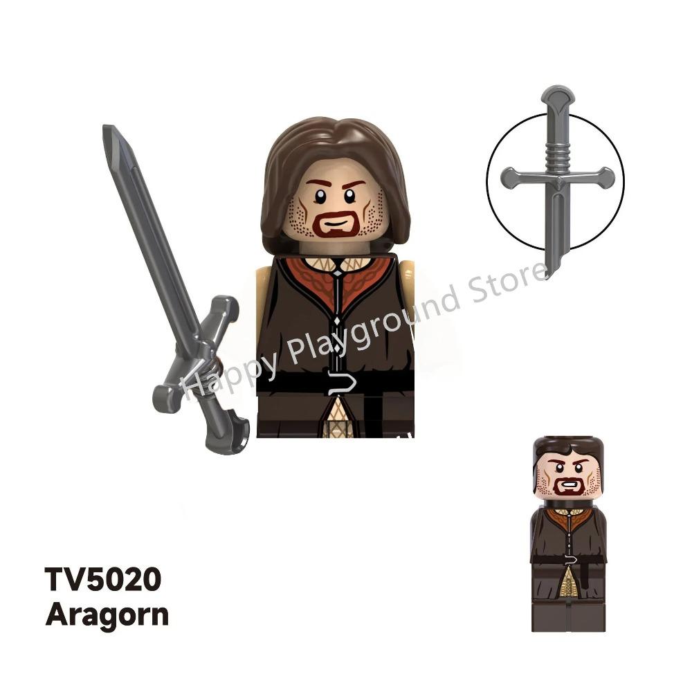 New Lord Rings Mini Figure Model Elves Orcs Army Gandalf Saruman Game Thrones Action Figure Building Blocks Kids Toys Gifts