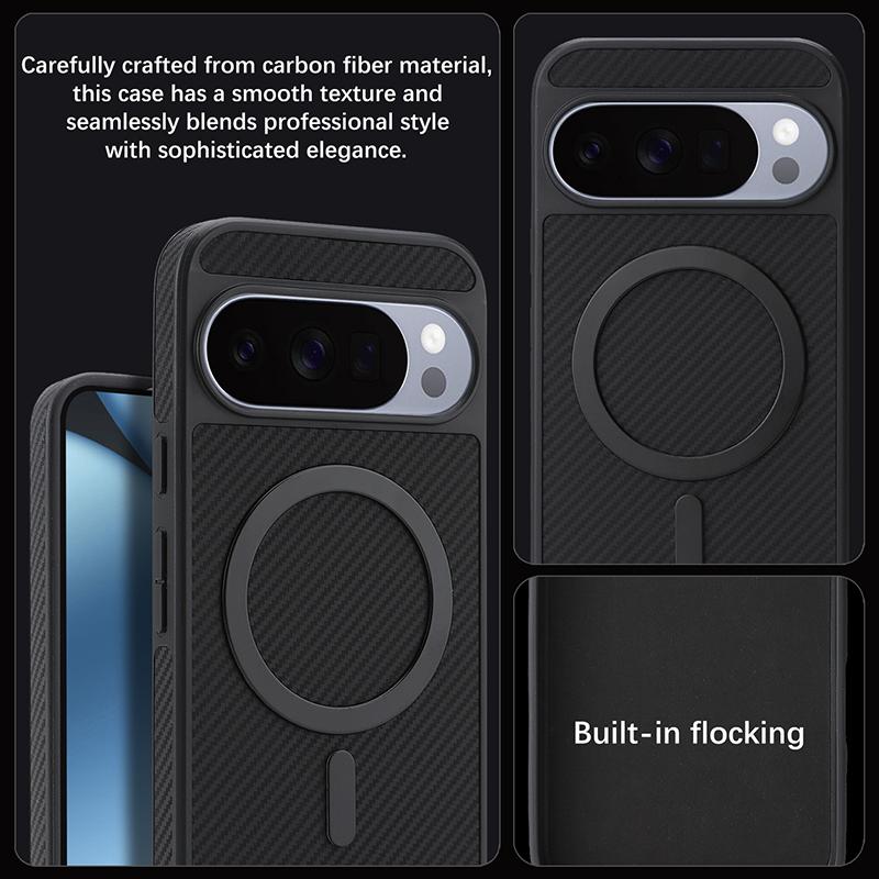 High Quality Car Mounted Magnetic Wireless Charging Phone Case For Google Pixel 11 Pro XL 9 10 A Pro Phone Shock Protection Case