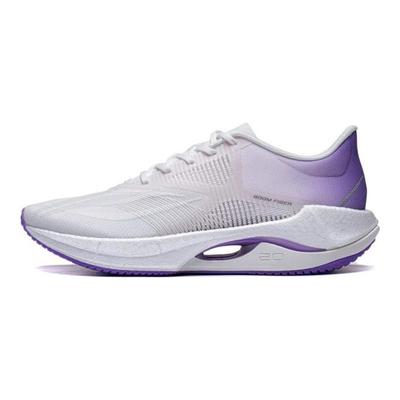 Li Ning Superlichtgewicht 20 Casual Schokabsorberend Antislip Slijtvast Lage Top Hardloopschoenen Dames sneakers Wit Paars ARBT002-10
