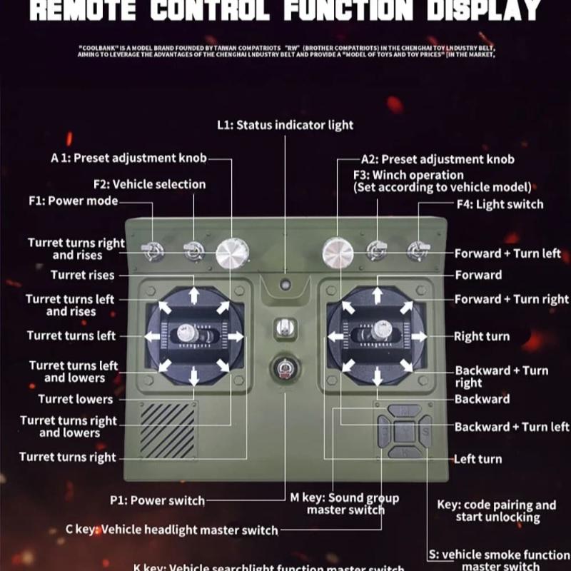 New 1/16 RC Tank U.S. M5A1 Stuart Light Tank Model 2.4G Military Vehicle Remote Control Crawler Tanks with Sound and Light Toy Boy