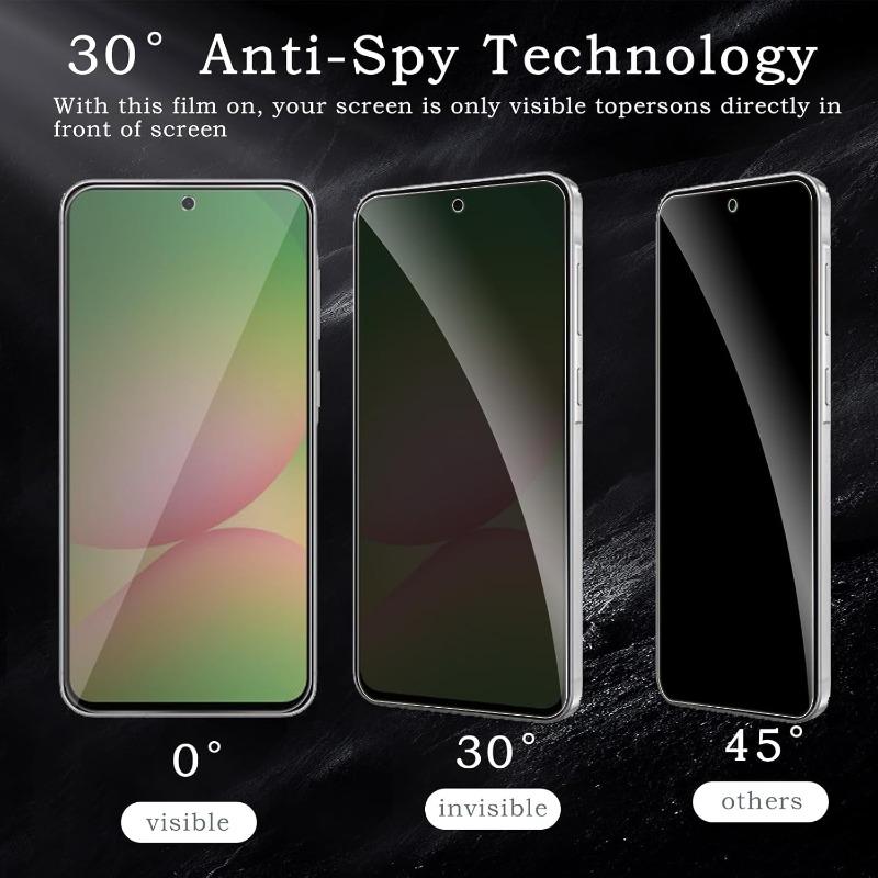 2in1 9H Privacy Screen And Lens Protector For Google Pixel 10 9 A/ProXL 8 A/Pro HD Fingerprint Unlock Tempered Glass Screen Film