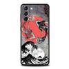 Koi Fish Case For Samsung Galaxy S22 Ultra S21 S20 FE 5G S10 S9 S24 Plus S10E S23 Phone Cover Black Silicone Shell