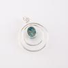 Blue Copper Turquoise Gemstone 925 Sterling Silver Jewelry Handmade Pendant1.65" PP-61-37