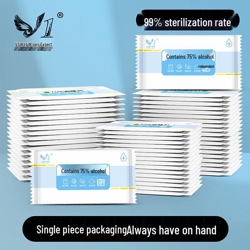 V1 75% Alcohol Disinfectant Wipes, 100 Count