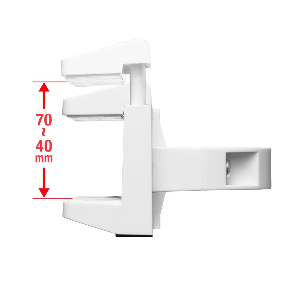 Sanwa Supply Power Tap Holder Mounting (Pole Type, White) TAP-CLAMP2W