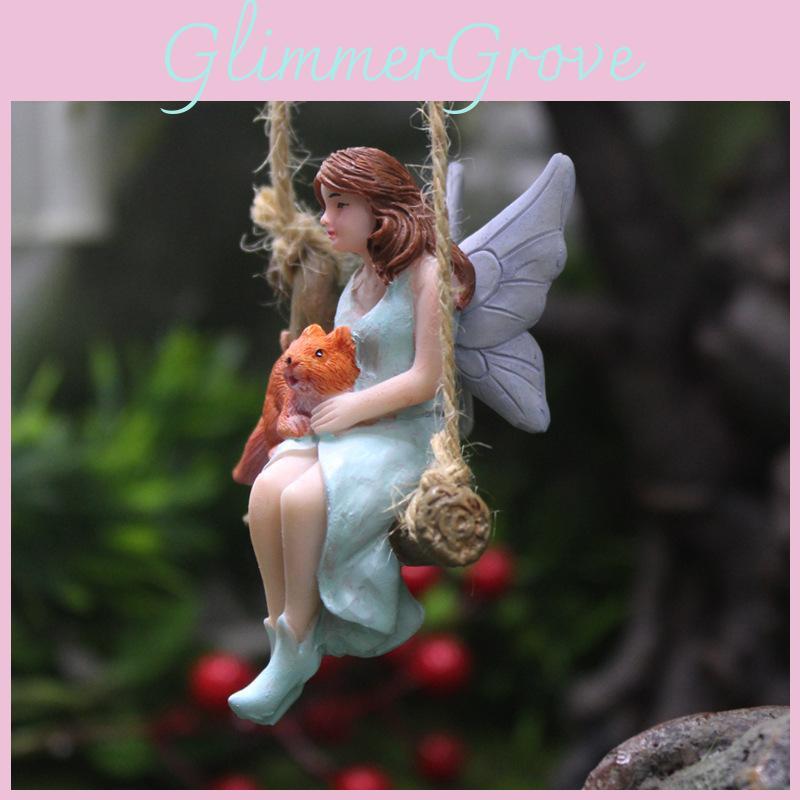 Floral Fairy Resin Figure For Garden Decor And Birthday Gifts In Child And Adult Celebrations