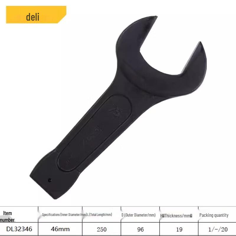 Deli Heavy-Duty Straight Handle Striking Wrench