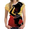 New African Girls T-shirt 3D Print Ethnic Style Tees Women Streetwear Short Sleeve T Shirts Harajuku Oversized Y2k Tops Clothing