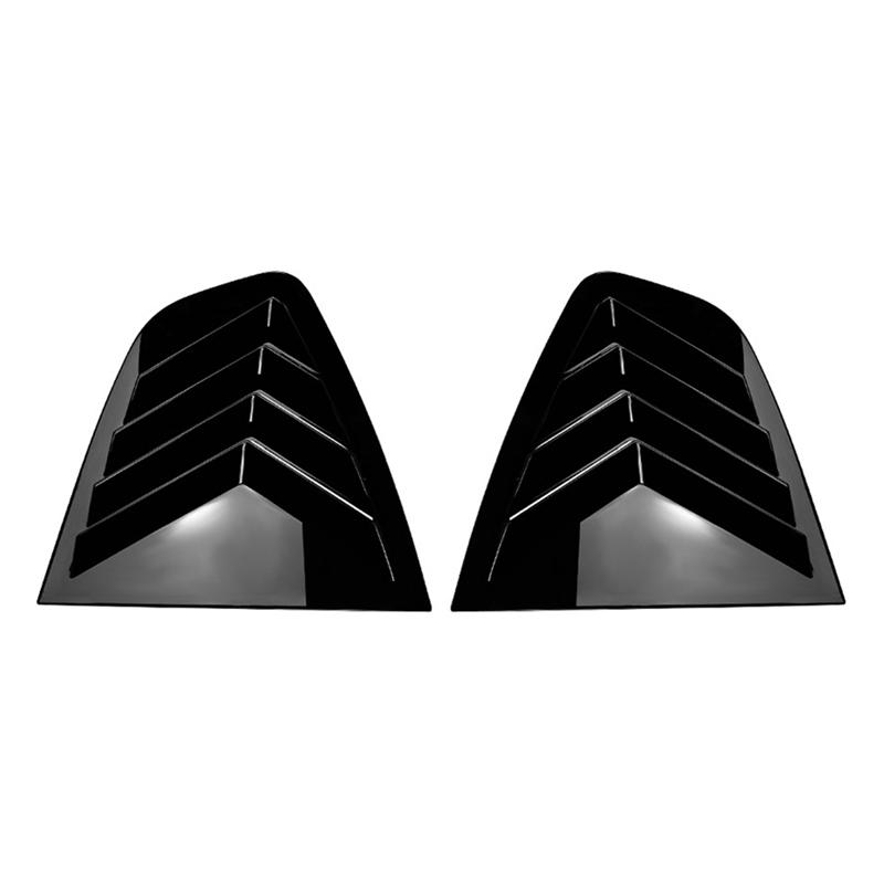 ABLZ-Rear Shutter Cover Trim For Alfa Romeo Juliet Giulia 2015-2024 Window Louver Side Vent Trim Accessories чёрный