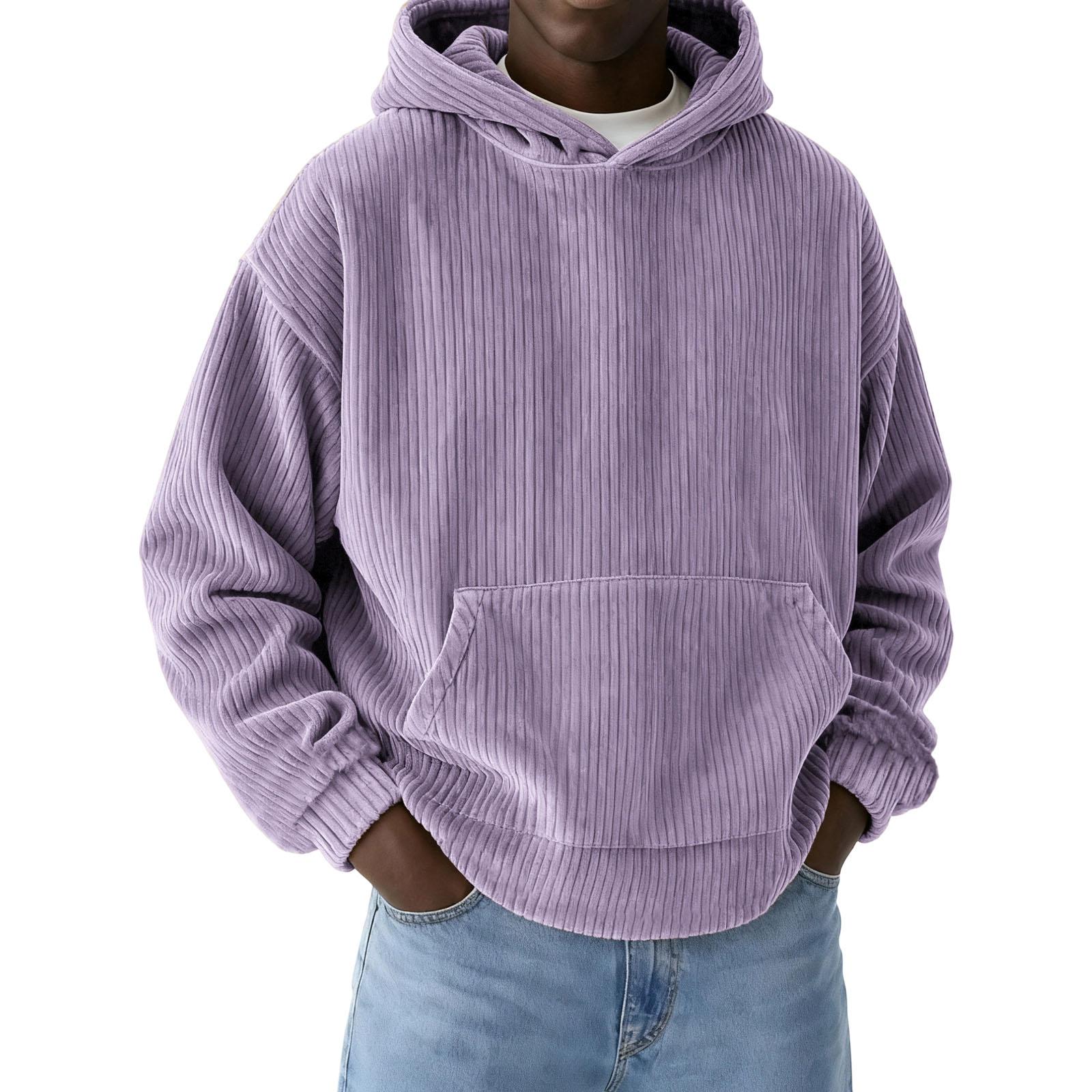 

Чоловічий Повсякденний Спортивний Вільний Худі Капюшон Вишивка Толстовка XXXL фіолетовий