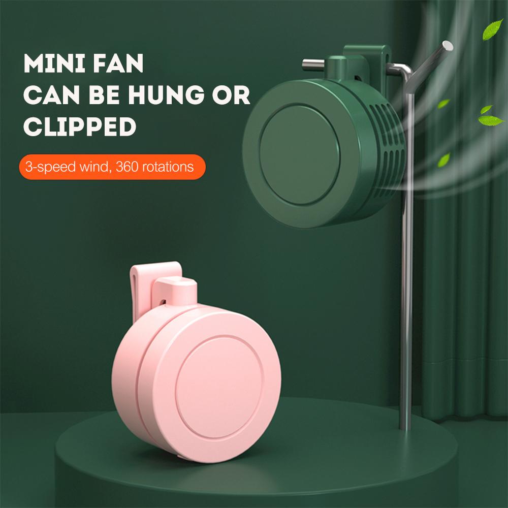360° Adjustable Desktop Hanging Neck Small Fan