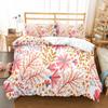 Colourful Flower Duvet Cover Set King Queen Size for Kids Boy Girls Bedding Set Rose Pattern Polyester Quilt Cover with Zipper
