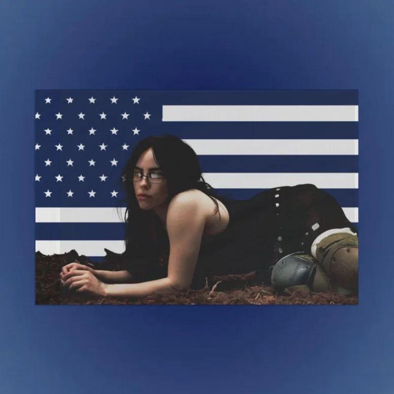 Billy Tapestry American Flag Hippie Polyester 75x100 чёрный