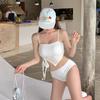 Split swimsuit female sexy pure desire simple ins vacation swimsuit