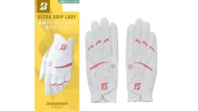 BRIDGESTONE Golf Glove ULTRA GRIP LADY For Both Hands 19cm GL25L2WP19 White/Pink Women's