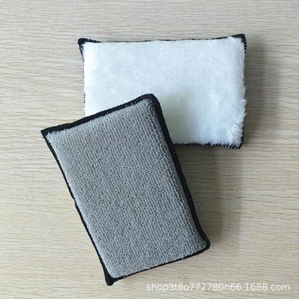 Car Interior Cleaning Sponge Wipe Polyester Silk Brush Towel Cloth Sponge Block Car Wash Sponge Cleaning Tool